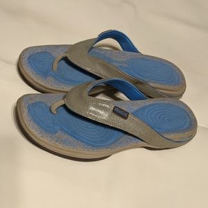 Reebok EasyTone Blue Flip Flops New